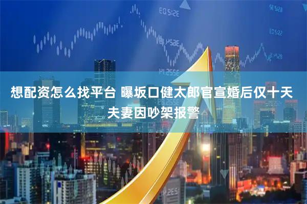想配资怎么找平台 曝坂口健太郎官宣婚后仅十天 夫妻因吵架报警